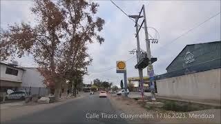 Recorriendo un tramo sobre la Calle Luis Tirasso. Guaymallén. Mendoza 17.06.2023