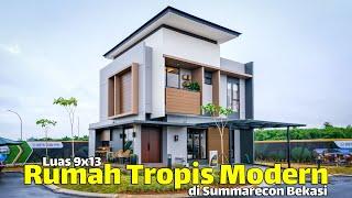 Rumah Tropis Modern Luas 9x13 di Mulberry Residence Summarecon Bekasi