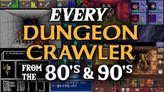 Dungeon Crawler compilation - EVERY 80s and 90s grid-based pseudo-3D RPG - evolution comparison