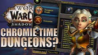 How does the Dungeon Finder Work with Chromie Time?  Shadowlands Beta