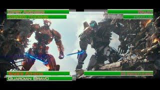 Gipsy Avenger Bracer Phoenix Saber Athena and Guardian Bravo vs Kaiju Trio...with healthbars