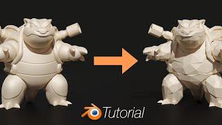 3.2 Blender Tutorial High Poly to Low Poly in 25 Seconds