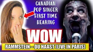 CANADIAN POP SINGER HEARS RAMMSTEIN *FIRST TIME REACTION* - DU HAAST Live in Paris #musicreaction