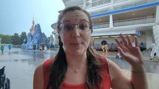 HUGE thunderstorm at Magic Kingdom  People Mover ride