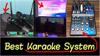 Best Karaoke System for Home Party  Wireless Microphones  Mixer  Free Songs for Multiple Singers