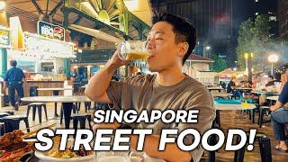 Trying Legendary Late Night Street Food In Singapore l Lau Pa Sat
