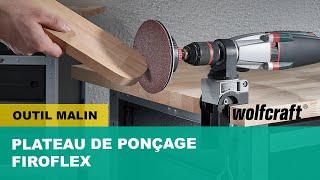 Un outil malin pour un ponçage confortable - Plateau de ponçage Firoflex  wolfcraft