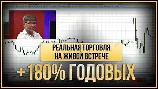 РЕАЛЬНАЯ торговля на ЖИВОЙ встрече. +180% ГОДОВЫХ