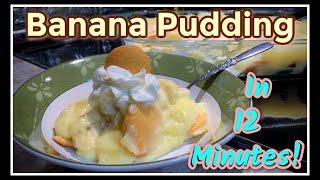  AMAZING Banana Pudding in 12 Minutes 