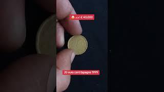 20 euro cent Espagne 1999 plus de 40.000e