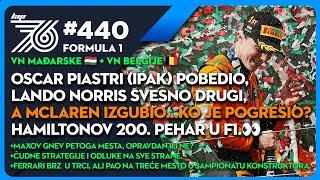 Lap76 #440 F1 Kako je McLaren uspeo da Piastri i Norris ne slave dvostruku pobedu u Mađarskoj.