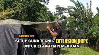 TEKNIK MUDAH 7+7+7+7  CARA PASANG MONSTER TARP COVER VICORE TENT  SETUP GUNA EXTENSION ROPE