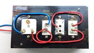 दो बल्ब होल्डर वाला सीरीज बोर्ड कैसे बनाते हैं  double bulb series board wiring