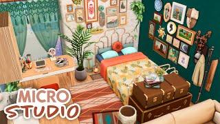 Eclectic Micro Studio Apartment  The Sims 4 Speed Build Apartment Renovation