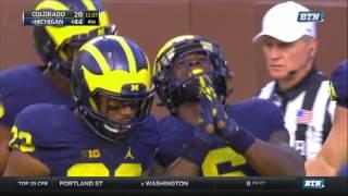 Jabrill Peppers returns punt for touchdown - Colorado vs Michigan