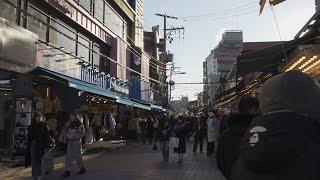 SEOUL KOREA Hongdae Sinchon Ewha W. Univ. Shopping Street Youthful Ambience Walking Tour 4K HDR