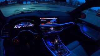 2021 BMW X5 XDRIVE45E 394 PS NIGHT POV DRIVE MANNHEIM TOP SPEED AUTOBAHN 60 FPS GPS