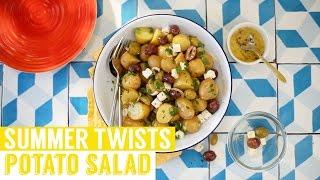 Potato salad with an olive and feta twist