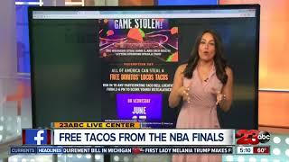 Free Tacos at Taco Bell after NBA Finals win