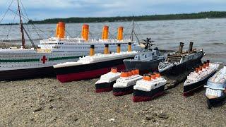 We Tested All the Ships Reviewed at the lake and the Sinking of Titanic Model