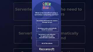What is the benefit of using a serverless computing service? #quiztime