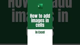 How to add images in cells in Excel