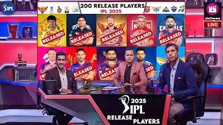 IPL 2025 - 200 Official Release Players List Announced for the IPL 2025 Mega Auction