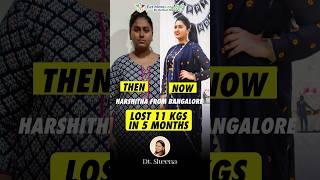 Clients Transformation - She Lost 11 Kgs In 5 Months  #Shorts #weightloss #transformation