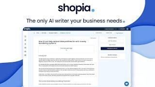ShopiaAI Lifetime Deal  AI Content Writer Scheduler & SEO Assistant