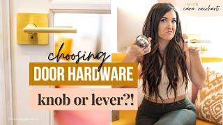 CHOOSING NEW DOOR HANDLES DOOR KNOB OR LEVER? + design elements to consider