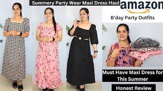 Huge Maxi Dress Haul Party WearCollege WearLounge wearSummer WearMaxi Dress Haul Amazon️