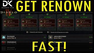 Get Renown Done FASTer - Diablo IV