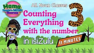 Zulu Numbers Counting with 3  kuthathu  Beginner Zulu Lessons