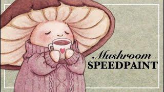 Sweater Weather - Mushroom Cottagecore Speedpaint