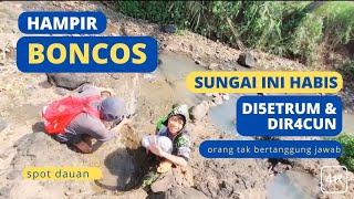 HAMPIR BONCOS‼️ KARENA SUNGAI NYA HABIS DISETRUM DAN DIRACUNl ORANG