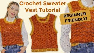 I made my dream crochet vest  Crochet Vest Tutorial Beginner Friendly