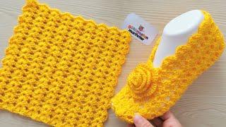 Learn crochet Very Easy Crochet Slippers booties socks New model tutorial