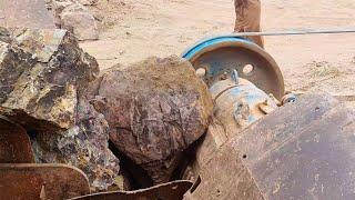 Super relaxing asmr Best stone crusher video . Exclusive asmr rock crushing satisfying video #asmr