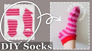 How to Sew Ankle Socks 【Free Pattern Download】