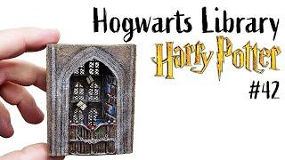 Hogwarts Library  a Harry Potter Matchbox diorama  Harry potter miniature