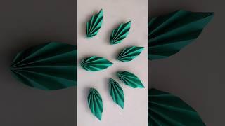 How to make an Origami Paper leaf craft easily for beginners tutorial step by step