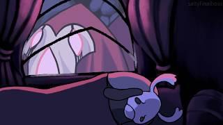 elderbug tries to sleep animation