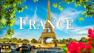 France 4K - Scenic Relaxation Film Paris Drone Scenery with Calming Music - 4K Video Ultra HD