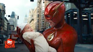 The Flash 2023 - Flash Saves the Babies Funny Scene  Movieclips