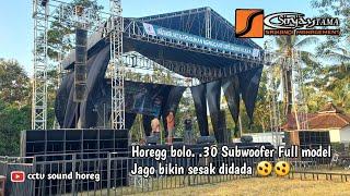 Horeg Bolo Sound Hajatan Balap Job Lapangan Bawa 30 Subwoofer Ful Model Jago •SINJAYTAMA AUDIO•