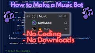 How to Make a Music Bot Without Coding  #discordjs