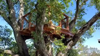 Double Decker Treetop Treehouse Deck