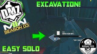 MW2 DMZ EXCAVATION EASY SOLO GUIDE TIER 3 REDACTED FINAL MISSION ALL TRACKER LOCATIONS