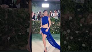 Jennie Stuns In A Blue Alaïa Dress At The 2024 Met Gala  Billboard #Shorts