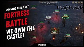 Our First Major PVP Battle - Fractured Online  Fortress Event  Iron Bank Guild  New MMORPG 